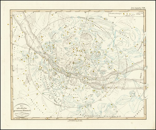 Celestial map of the Northern Hemisphere