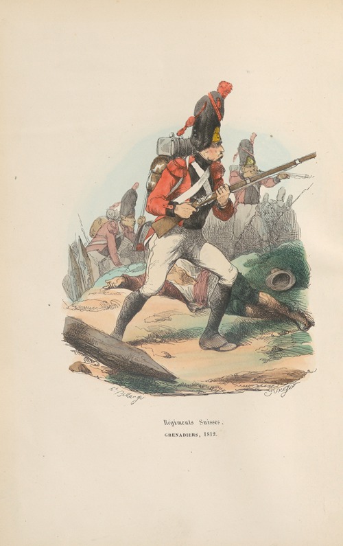 Régiments suisses, Grenadiers, 1812