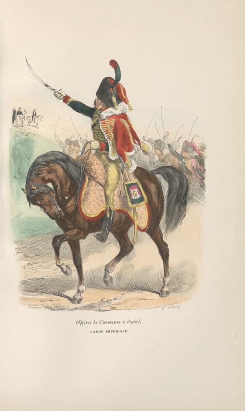 Officier de Chasseurs à cheval. Garde Impériale