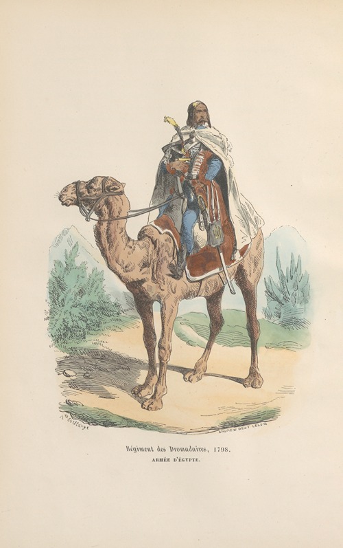 Régiment des Dromadaires, 1798. Armée d’Égypte
