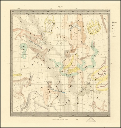 Libra, Sagitarius, Capricorn, Ophiccus, Scorpius, Aquila, Hercules, Serpens, Dephinus