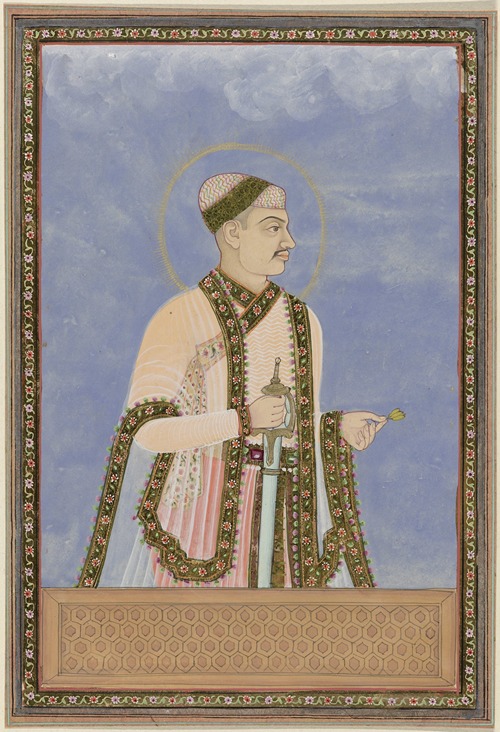 Portret van Muhammad-Quli, zoon van Ibrahim na zijn vader heeft hij over Golconda geregeerd