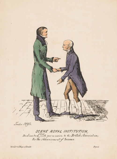 John Dalton en Gerrit Moll, ca. 1831-32 Scene Royal Institution
