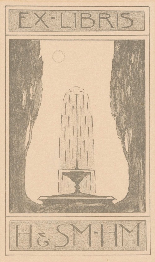 Ex libris van Henriëtte Haitsma Mulier en Simon Moulijn