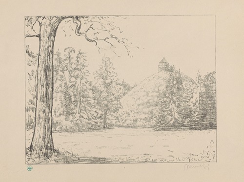 Gezicht op de Seringenberg op landgoed de Raephorst De Raephorst