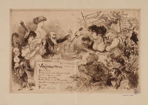 Déjeuner Mariani, le 30 avril 1907. Vernissage Menu