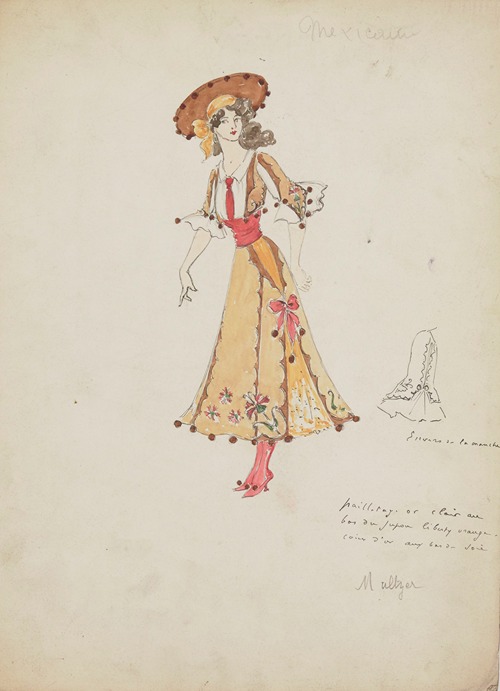 Maquettes de costumes en M