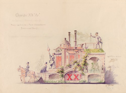 Char du XXe arrondissement – Père Lachaise – Four crématoire – Bassin de la Dhuis