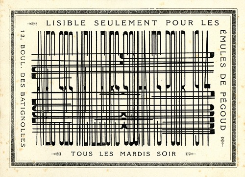 Lisible seulement pour les émules de Pégoud