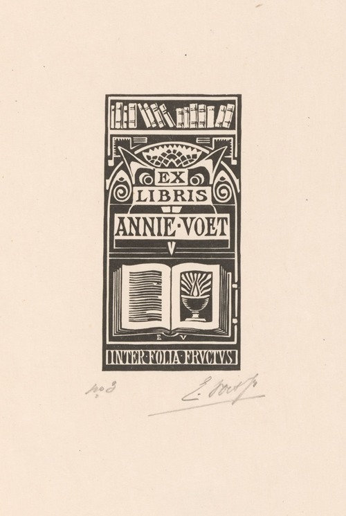 Ex libris van Annie Voet