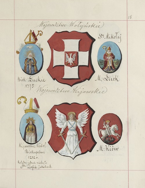 Herby Rzeczypospolitej Polskiej i W. X. Litewskiego. T. 1 Pl.025