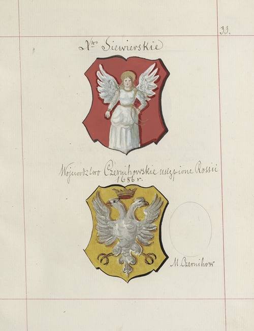 Herby Rzeczypospolitej Polskiej i W. X. Litewskiego. T. 1 Pl.049