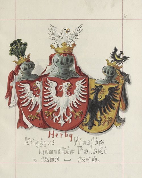 Herby Rzeczypospolitej Polskiej i W. X. Litewskiego. T. 1 Pl.059