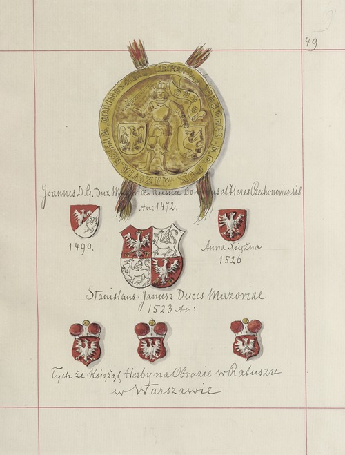 Herby Rzeczypospolitej Polskiej i W. X. Litewskiego. T. 1 Pl.070
