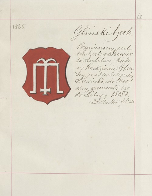 Herby Rzeczypospolitej Polskiej i W. X. Litewskiego. T. 1 Pl.084