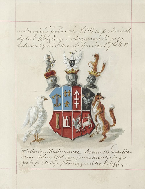 Herby Rzeczypospolitej Polskiej i W. X. Litewskiego. T. 1 Pl.087