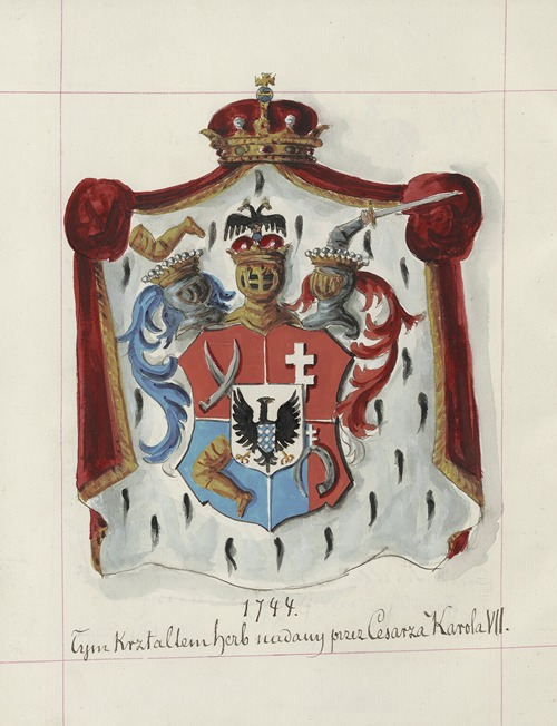 Herby Rzeczypospolitej Polskiej i W. X. Litewskiego. T. 1 Pl.105