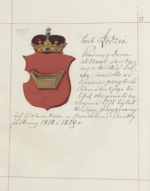 Herby Rzeczypospolitej Polskiej i W. X. Litewskiego. T. 1 Pl.108