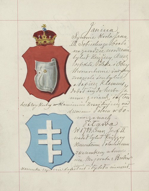 Herby Rzeczypospolitej Polskiej i W. X. Litewskiego. T. 1 Pl.112