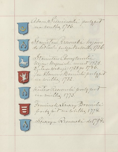 Herby Rzeczypospolitej Polskiej i W. X. Litewskiego. T. 1 Pl.125