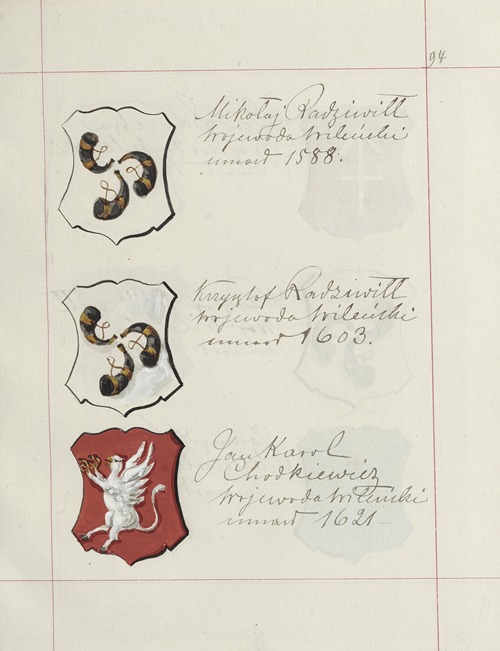 Herby Rzeczypospolitej Polskiej i W. X. Litewskiego. T. 1 Pl.128