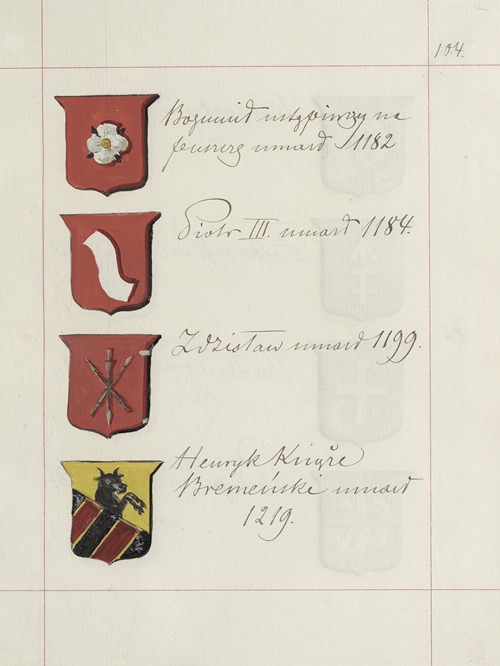 Herby Rzeczypospolitej Polskiej i W. X. Litewskiego. T. 1 Pl.148