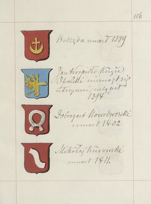 Herby Rzeczypospolitej Polskiej i W. X. Litewskiego. T. 1 Pl.152