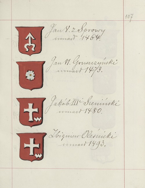 Herby Rzeczypospolitej Polskiej i W. X. Litewskiego. T. 1 Pl.154