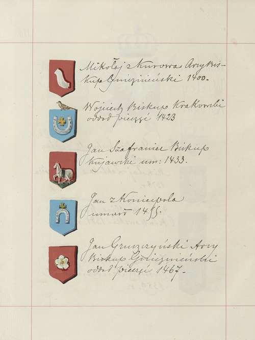 Herby Rzeczypospolitej Polskiej i W. X. Litewskiego. T. 1 Pl.167