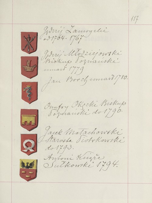 Herby Rzeczypospolitej Polskiej i W. X. Litewskiego. T. 1 Pl.174