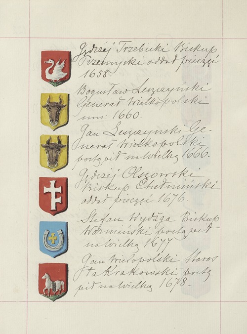 Herby Rzeczypospolitej Polskiej i W. X. Litewskiego. T. 1 Pl.184