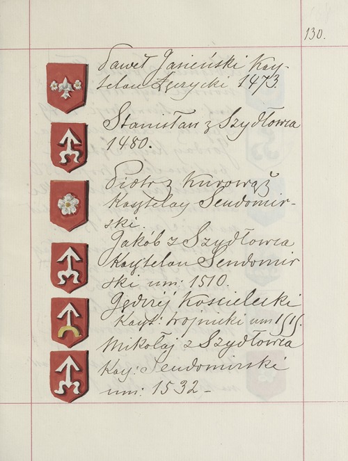 Herby Rzeczypospolitej Polskiej i W. X. Litewskiego. T. 1 Pl.198