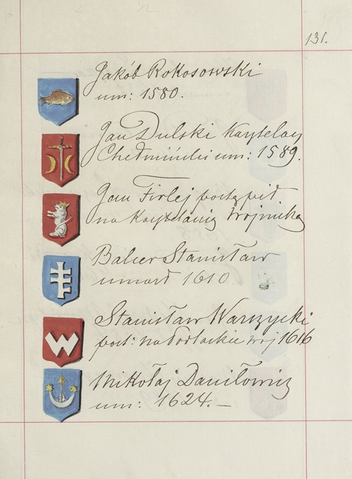 Herby Rzeczypospolitej Polskiej i W. X. Litewskiego. T. 1 Pl.200