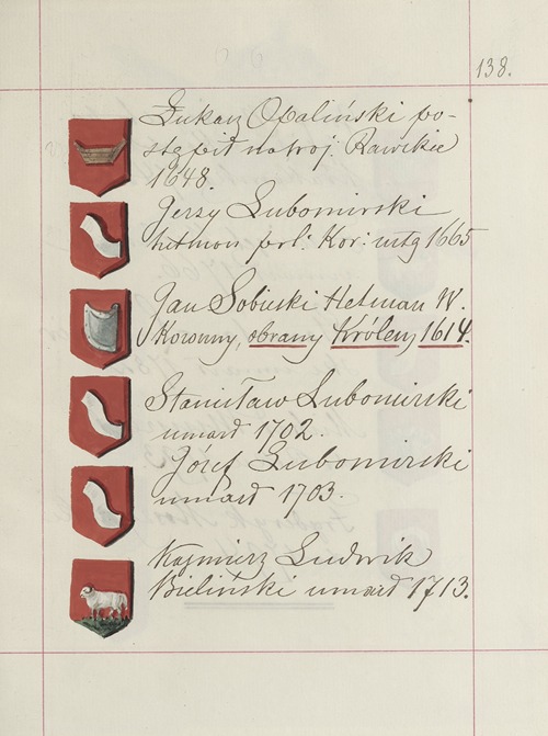 Herby Rzeczypospolitej Polskiej i W. X. Litewskiego. T. 1 Pl.212