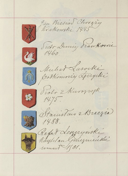 Herby Rzeczypospolitej Polskiej i W. X. Litewskiego. T. 1 Pl.215