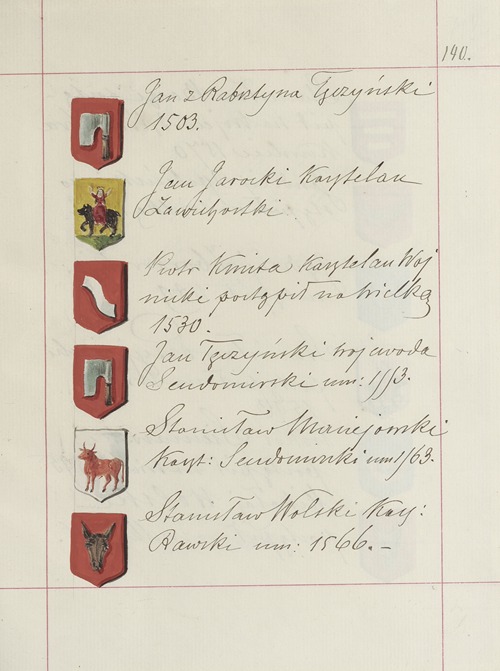 Herby Rzeczypospolitej Polskiej i W. X. Litewskiego. T. 1 Pl.216