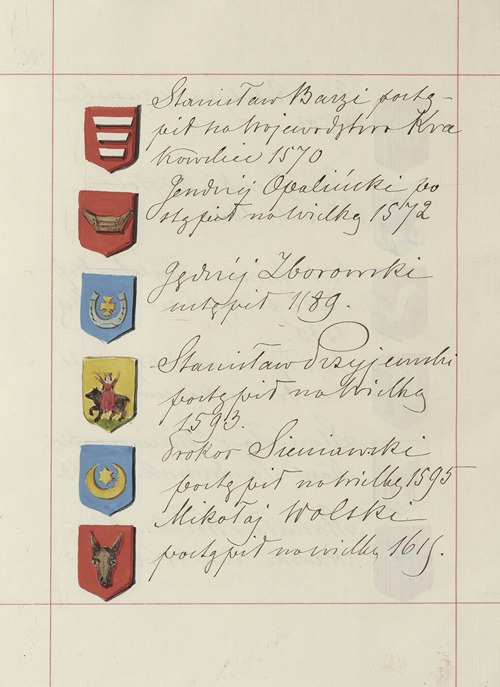 Herby Rzeczypospolitej Polskiej i W. X. Litewskiego. T. 1 Pl.217