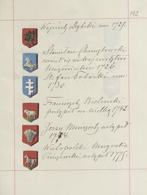 Herby Rzeczypospolitej Polskiej i W. X. Litewskiego. T. 1 Pl.220