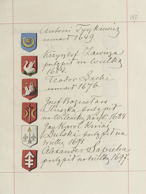 Herby Rzeczypospolitej Polskiej i W. X. Litewskiego. T. 1 Pl.229