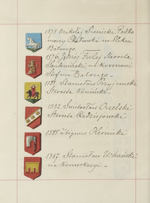 Herby Rzeczypospolitej Polskiej i W. X. Litewskiego. T. 1 Pl.234