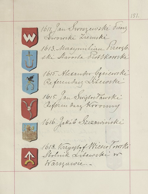 Herby Rzeczypospolitej Polskiej i W. X. Litewskiego. T. 1 Pl.237