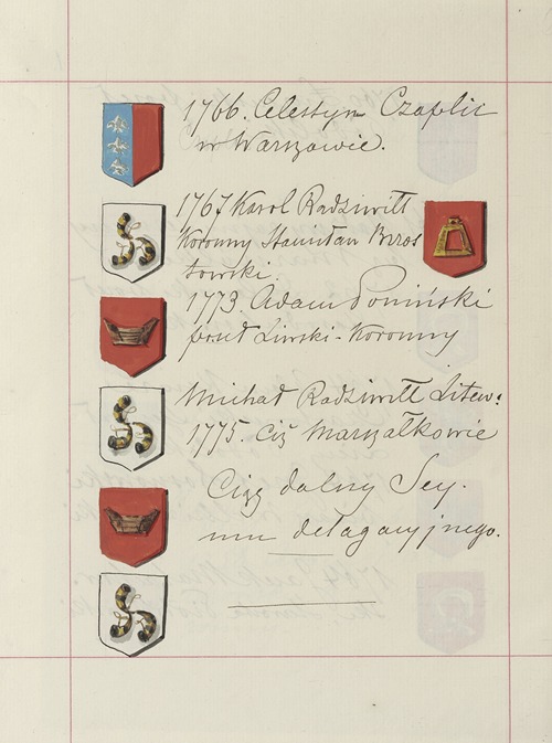 Herby Rzeczypospolitej Polskiej i W. X. Litewskiego. T. 1 Pl.256
