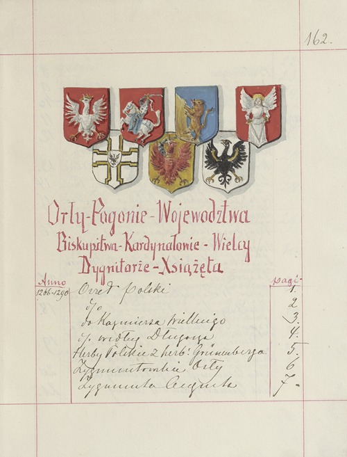 Herby Rzeczypospolitej Polskiej i W. X. Litewskiego. T. 1 Pl.259