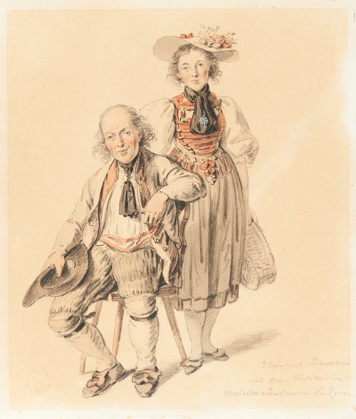 Heinrich Burkard und seine Tochter von Merischwand – Canton Luzern