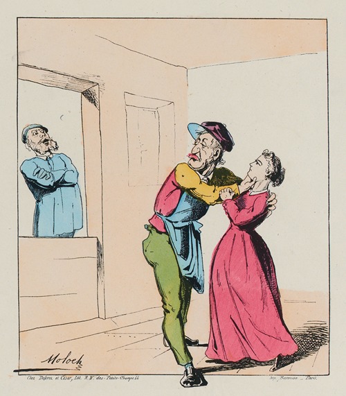 Dites donc M’sieu Muflencire n’vous gênez pas, embrassez ma femme pendant que vous y êtes
