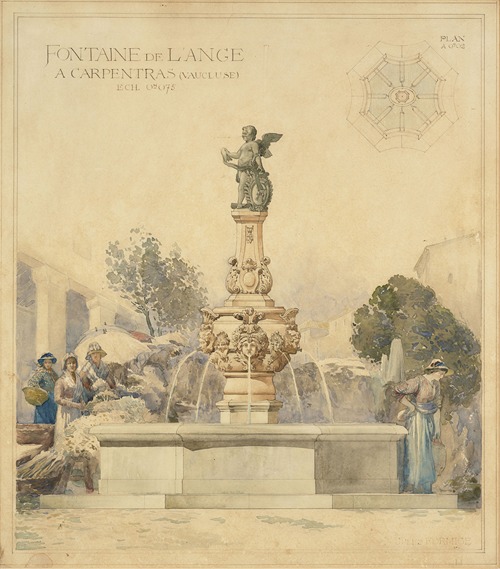 Projet pour la Fontaine de L’ange à Carpentras