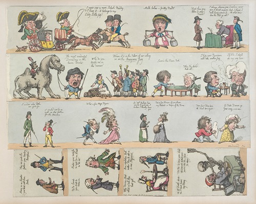 Grotesque borders for screens, billiard rooms, dressing rooms Pl.11