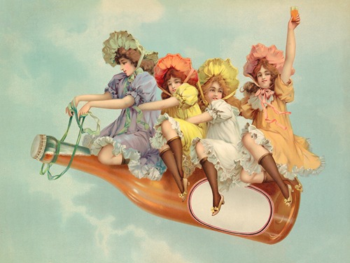 Advertising poster for a bottled beverage