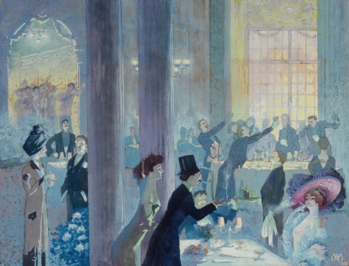 Un dîner au Trianon Palace, en 1913