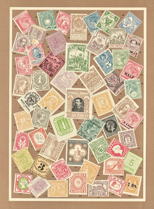 Postage stamps of foreign nations.